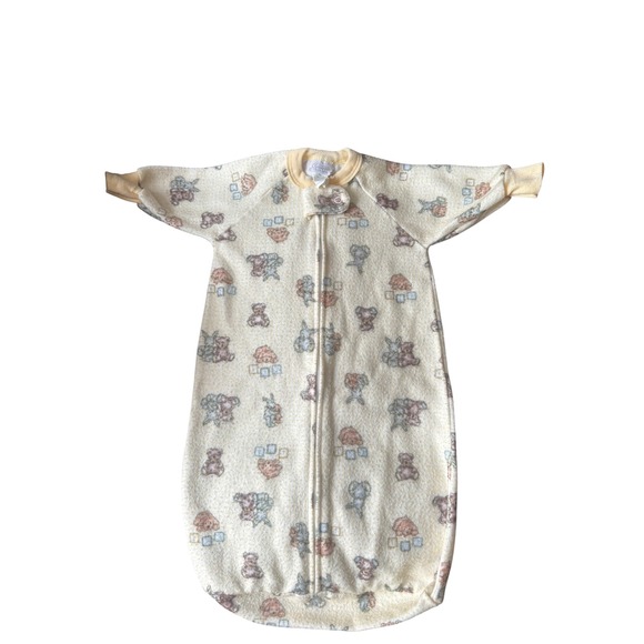 Carter's Other - Vintage Carter's‎ Baby Sleep Sack Teddy Bear Bunny Print One Size 21 Lbs As Is